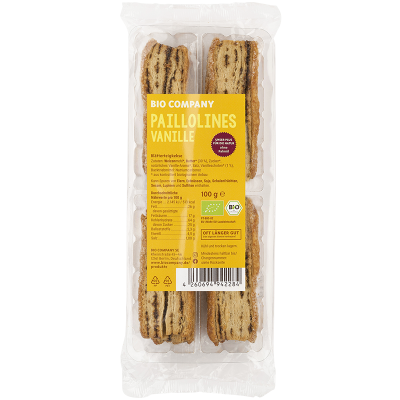 biscotti di pasta sfoglia alla vaniglia (100g)